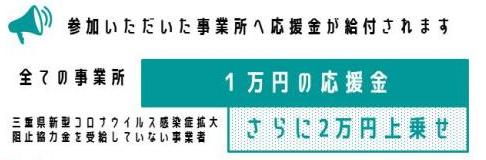 応援金支給についてのイラストバナー画像