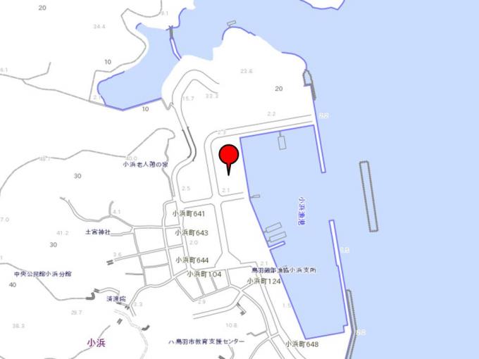 水産研究所位置図