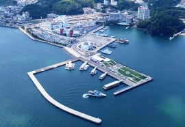新佐田浜港の俯瞰写真