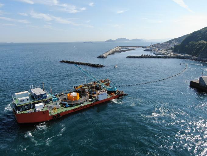 令和2年度答志島神島間海底送水管敷設工事の画像