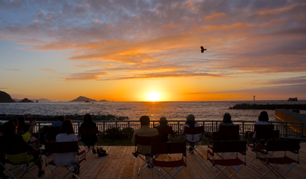 夕日