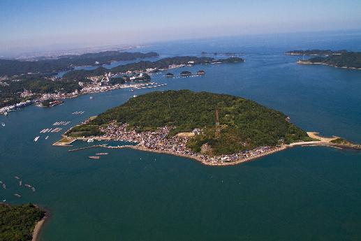 坂手島の航空写真