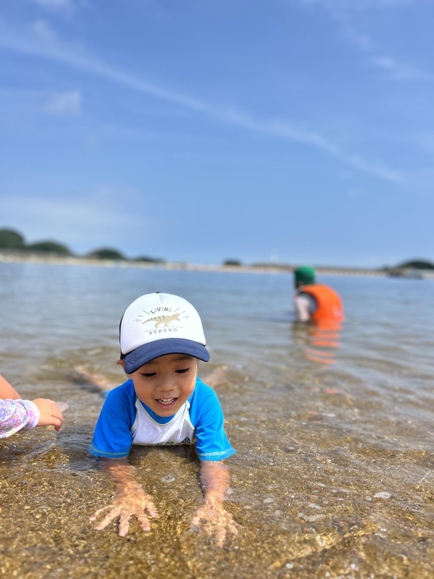 桃取の海は気持ちいいな