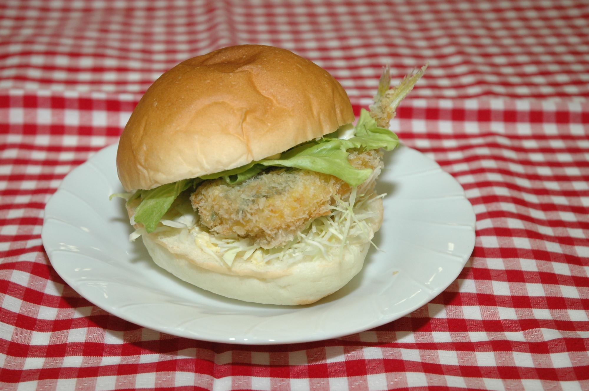 活鰺バーガー