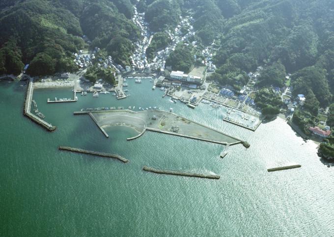菅島漁港の俯瞰写真