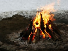 たき火